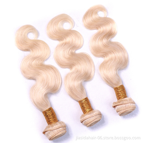 Wholesale Body Wave 613 Blond Weave Raw Mink Brazilian Bundles Cuticle Aligned Virgin Human Hair Extension